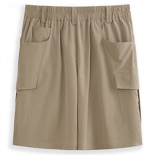  Herr Taktiska shorts Cargo-shorts Ficka med blixtlås Slät Vattentät Andningsfunktion Utomhus Dagligen Utekväll Mode Ledigt Svart Grön