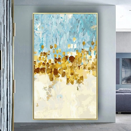 油絵を手で描いた、軽くて豪華な装飾画、抽象的な金箔画2 油絵を手で描いた、軽くて豪華な装飾画、抽象的な金箔