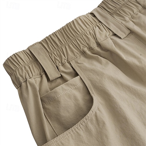  Herr Taktiska shorts Cargo-shorts Ficka med blixtlås Slät Vattentät Andningsfunktion Utomhus Dagligen Utekväll Mode Ledigt Svart Grön