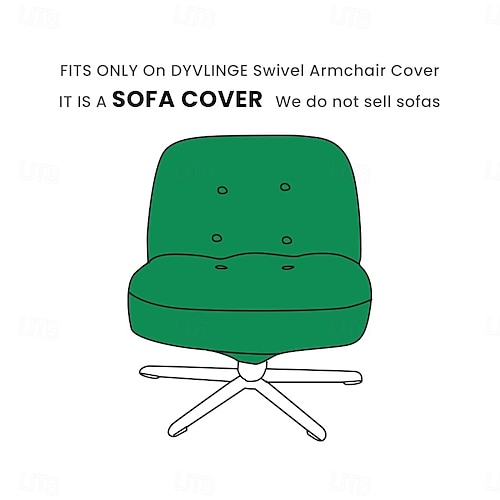  Stoltrekk ensfarget garnfarget (uten sofa bare trekk)