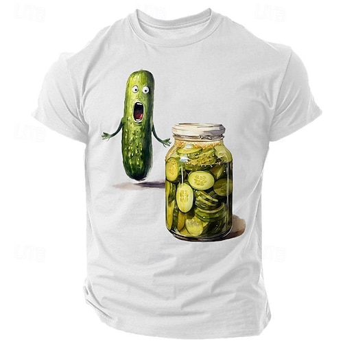 

Voor heren Grafisch Grappig T-shirt Korte mouw T-shirt 3D-afdrukken Strakke ronde hals Overhemd Retro vintage Casual Street Style Buitensporten Feestdagen Uitgaan Zwart Wit Groen Lente zomer Kleding