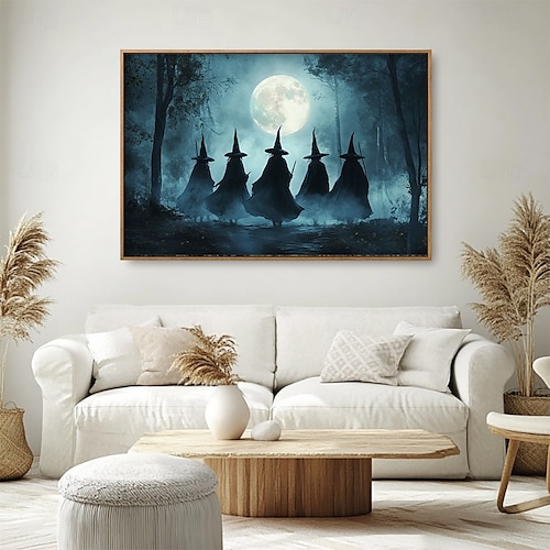  halloween koristeet kolme noitaa roikkuu kuvakudos seinä taide suuri kuvakudos seinämaalaus sisustus valokuva tausta peitto verho koti makuuhuone olohuoneen sisustus zombi morsian verinen käsi