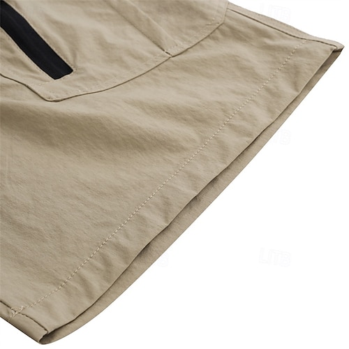  Herr Taktiska shorts Cargo-shorts Ficka med blixtlås Slät Vattentät Andningsfunktion Utomhus Dagligen Utekväll Mode Ledigt Svart Grön