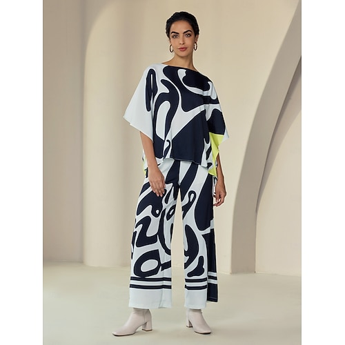  pantaloni casual neutri a gamba larga in raso culottes
