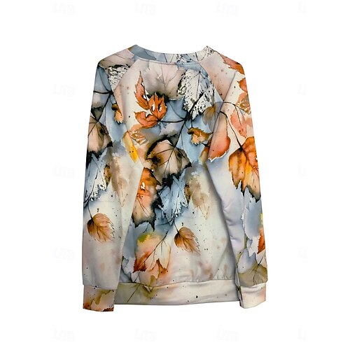  sweat-shirt femme graphique streetwear quotidien imprimé décontracté col rond manches longues micro-élastique automne hiver confort respirant tissu doux