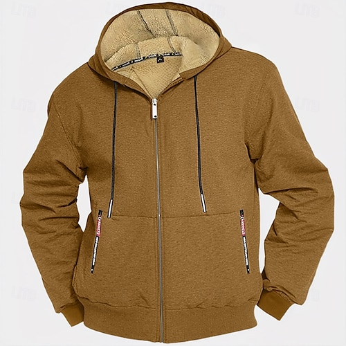 Hombre Sudadera Sudadera con capucha y cremallera completa