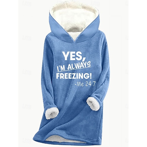  moletom feminino com capuz, moletom de poliéster, lã, letras, rua, roupa diária, estampa, casual, confortável, moletom com capuz, manga comprida, microelástico, outono, inverno, outono&tecido
