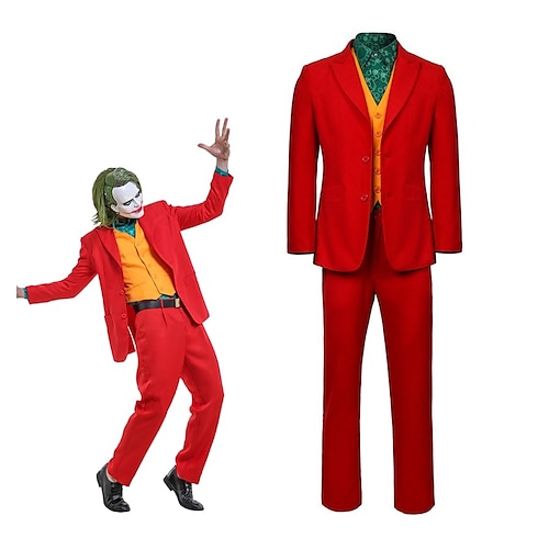 

Joker Joker: Folie à Deux Joker Outfits Suits & Blazers Men's Movie Cosplay Costume Party Halloween Carnival Performance Party