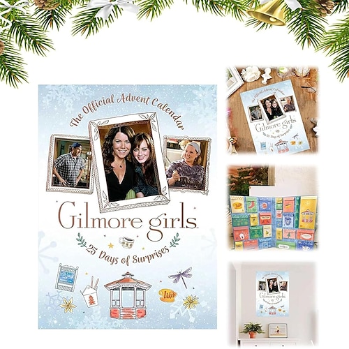 

gilmore girls o calendário oficial do advento 2024 calendários de presentes de natal girlmore girls fãs mercadorias férias de natal calendário do advento 2024, contagem regressiva calendário do