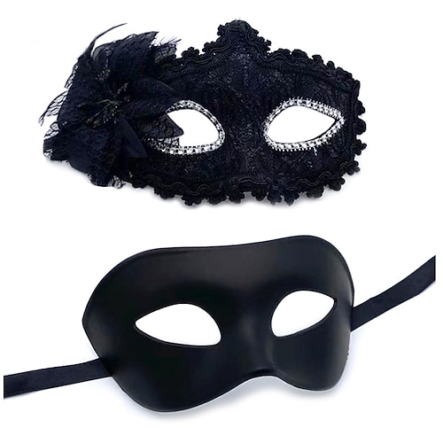ROMAN Coppie Maschera Maschera veneziana Adulto Per donna Finitura in metallo Costume sexy Feste Mascherata Halloween Carnevale martedì grasso Costume