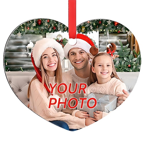 

Personalized Photo Christmas Ornaments Wooden Custom Image Christmas Tree Ornaments Xmas Decoration Hanging Pendant Gifts