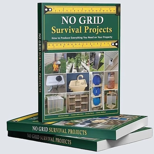 

NO GRID Survival Projects Book, Halloween Gift Christmas Xmas Gift, How to Produce Everything You Need on Your Property