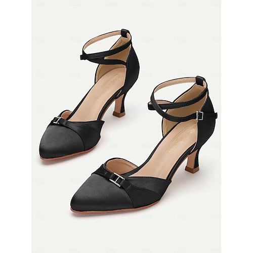  scarpe col tacco da donna con cinturino alla caviglia in raso rosa e fiocco – eleganti scarpe da sposa o da festa con tacco medio per occasioni formali