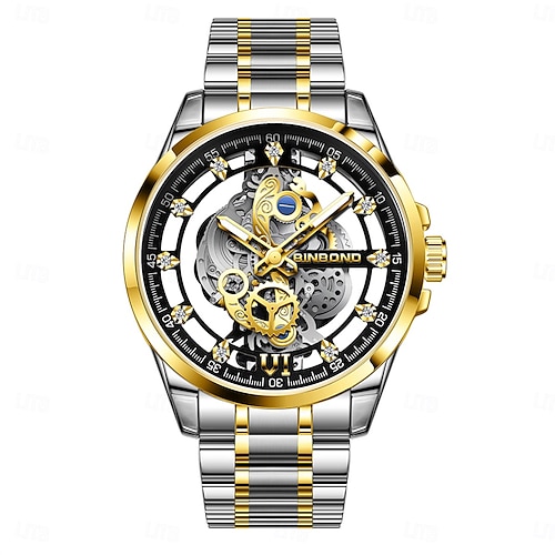 DEFNDR Orologio Da Uomo Al Quarzo - Impermeabile 50m Con Lunotto Luminoso - Cassa E Cinturino In Acciaio Inox - Design Business - Regalo Con Garanzia