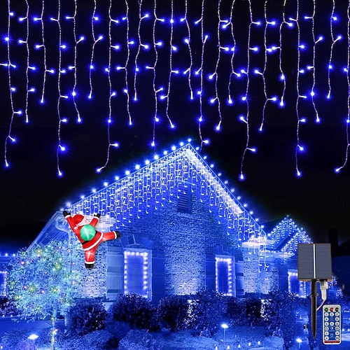 Beatineon Eiszapfen-Lichterkette 6m Mit 90 LEDs – Funkelnde Kristalloptik Für Draußen – Wetterfest & Erweiterbar