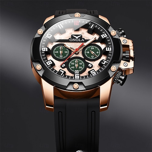 ONOLA Watches For Men 6858 Multifunctional Luminous Quartz Watches