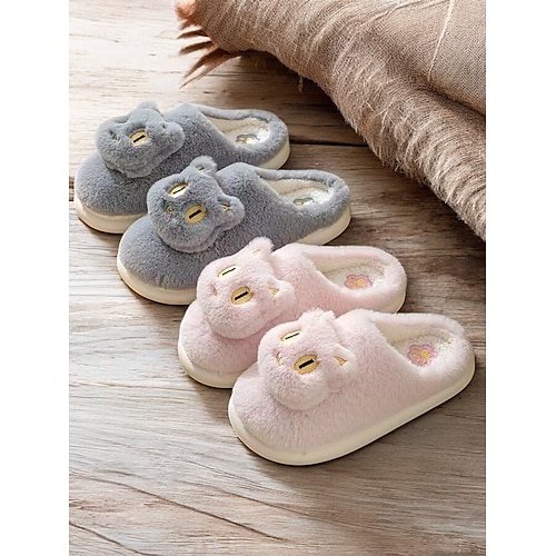 Pantofole Donna Inverno Pantofole Donna In Pelliccia Sintetica Con - Foto 5