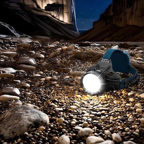 ATDOALL Lampada Frontale A LED Super Luminosa 100.000 Lumen - Ricaricabile Con Sensore Di Movimento, Power Bank, Impermeabile IPX5