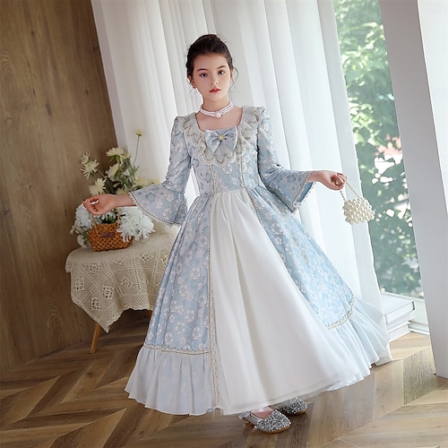Gothic Rococo Vintage Inspired Dress Masquerade Flower Girl Dress
