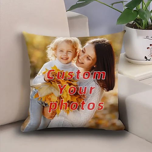 

Custom Pillow Cover Add your Image Personalized Photo Design Picture Fashion Casual Pillowcase Cushion Cover 1pc Personalized Gift Custom Made