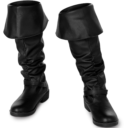 

Medieval Renaissance Shoes Knee High Boots Flat Jazz Boots Men's Women's Masquerade Party / Evening LARP Ren Faire Adults' Shoes