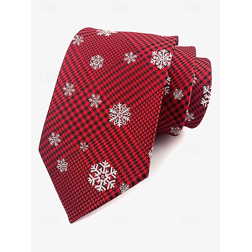  gravata masculina com tema natalino – gravatas festivas com padrões de papai noel, flocos de neve e bengalas doces para festas de fim de ano