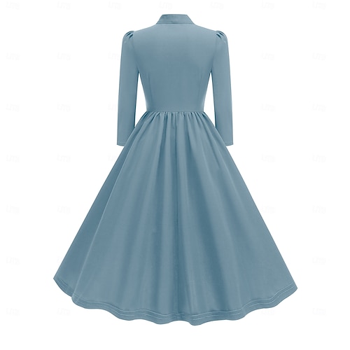 Retro Vintage 1950s Cocktail Dress Vintage Dress Dress Women's A-Line Round  Neck Carnival Casual Daily Dress 2026 - CAD $51.99