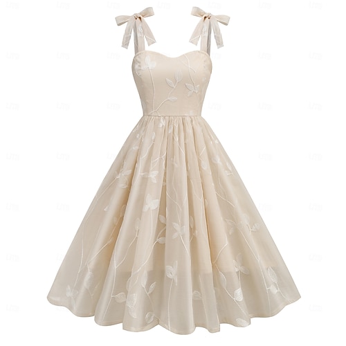Retro Vintage 1950s Vintage Inspired Mini Cocktail Dress A Line Dress Flare Dress Embroidered Floral A-Line Fancy Dress Women's Masquerade Vacation Homecoming Party & Evening Dress Summer 2026 - $40.99 Retro Vintage 1950s Vintage Inspired Mini Cocktail Dress A Line Dress Flare Dress Embroidered Floral A-Line Fancy Dress Women's Masquerade Vacation Homecoming Party & Evening Dress Summer 2026 - $40.99