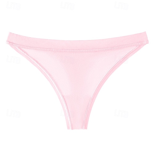 Herren Basic Höschen Boyshorts Strings&amp;Tangas Höschen 1 Stk. Unterwäsche schlicht romantisch sexy reine Farbe Baumwolle niedrige Taille zierlich sexy schwarz rosa Wein XS S M Home Outfits