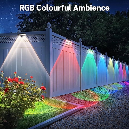 BrizLabs Luci Solari Esterni Giardino, 12 Pezzi Luce Solare Per Scale Lampade Da Recinzioni - Foto 9