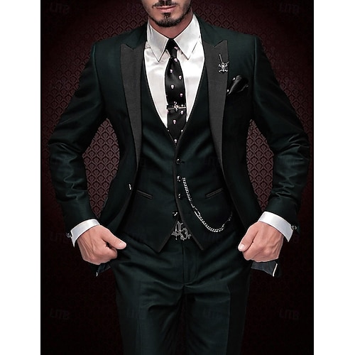  costume de bal pentru bărbați gri burgundă costume de petrecere de nuntă smoking 3 piese de culoare solidă afaceri zilnice plus marimea un singur piept cu un singur buton