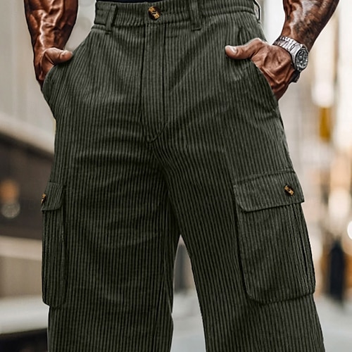 【KOOLOSET】Corduroy Multi Cargo Pocket Pants hsehke1729589758286.jpg