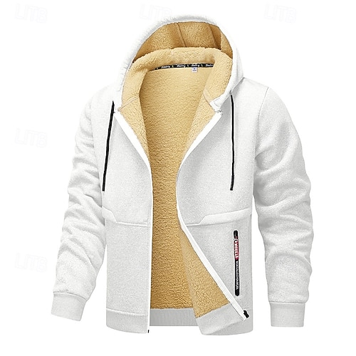 Yihaojia Sweat à Capuche Décontracté Double Polaire Avec