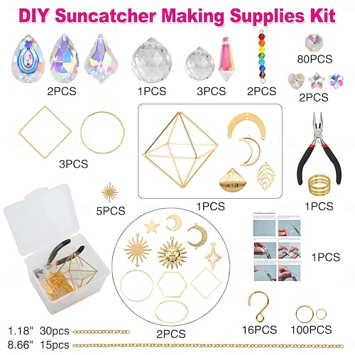 acchiappasole fai da te 400 pezzi acchiappasole kit di forniture per la creazione di arte e