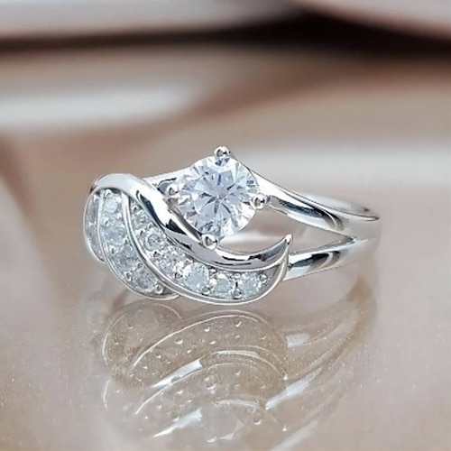 Bague / Anneaux Soirée Remise de diplôme Argent Dorée Chrome