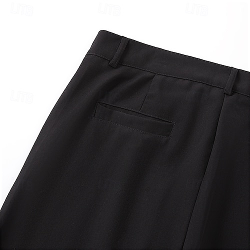  Per uomo pantaloni della tuta Pantaloni Tasche Multistrato Gamba dritta Liscio Comfort Morbido Lunghezza intera Esterno Giornaliero Per uscire Di tendenza Streetwear Nero Bianco Media elasticità