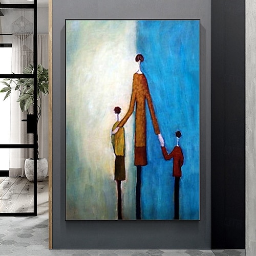  Mintura handgefertigte Ölgemälde mit abstrakter Figur auf Leinwand, moderne Wandkunst, Raumdekoration, Bild für die Inneneinrichtung, gerolltes, rahmenloses, ungedehntes Gemälde