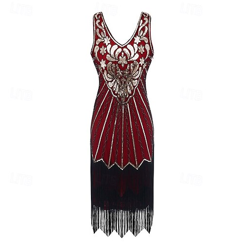 white christmas dresses 2-piece dark blue Great Gatsby dress for 1920s-themed parties main image 1