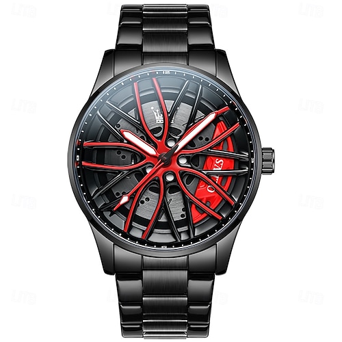 OLEVS Men Quartz Watch Creative Fashion Casual Wristwatch Luminous