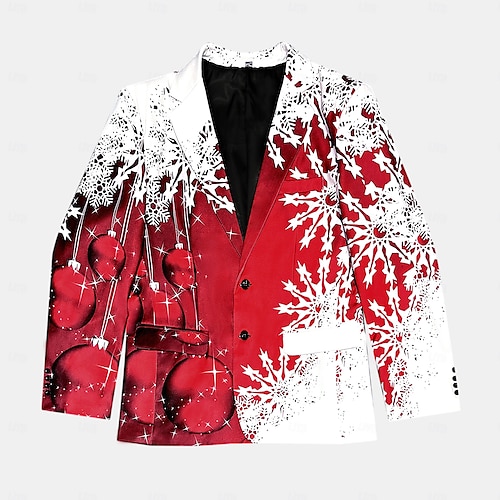  Per uomo Fiocco di neve Manica Lunga Collo ripiegato Affari Lavoro Abbigliamento da lavoro Uscire Bottoni Stampato Multi-tasche