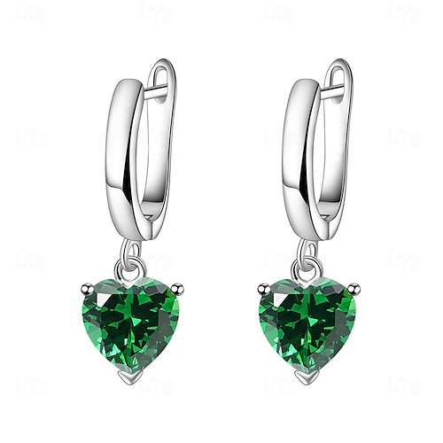 boucles d'oreilles créoles classiques boucles d'oreilles coeur doux bijoux blanc / jaune / rouge pour fête de mariage saint valentin