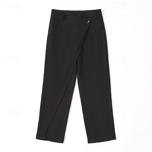  Per uomo pantaloni della tuta Pantaloni Tasche Multistrato Gamba dritta Liscio Comfort Morbido Lunghezza intera Esterno Giornaliero Per uscire Di tendenza Streetwear Nero Bianco Media elasticità