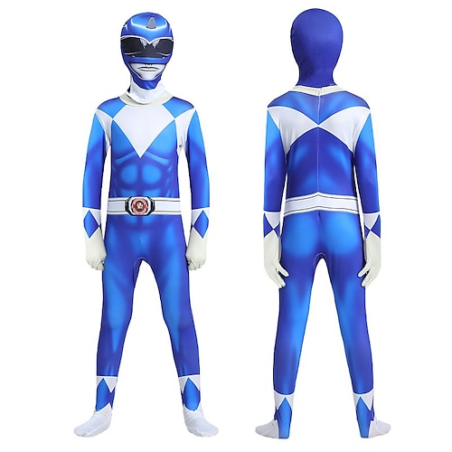 

Mighty Morphin Power Rangers Tommy Oliver Cosplay Costume Jumpsuit Men's Women's Boys Movie Cosplay Cosplay Halloween Halloween Carnival Masquerade Event / Party Masquerade