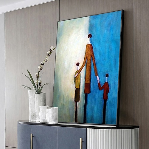  Mintura handgefertigte Ölgemälde mit abstrakter Figur auf Leinwand, moderne Wandkunst, Raumdekoration, Bild für die Inneneinrichtung, gerolltes, rahmenloses, ungedehntes Gemälde