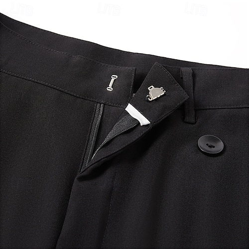  Per uomo pantaloni della tuta Pantaloni Tasche Multistrato Gamba dritta Liscio Comfort Morbido Lunghezza intera Esterno Giornaliero Per uscire Di tendenza Streetwear Nero Bianco Media elasticità