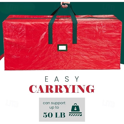  Borsa portaoggetti per albero di Natale Borsa portaoggetti per albero di Natale rossa resistente - Borse portaoggetti per albero di Natale - Borsa portaoggetti per albero di Natale contiene 7,5-9