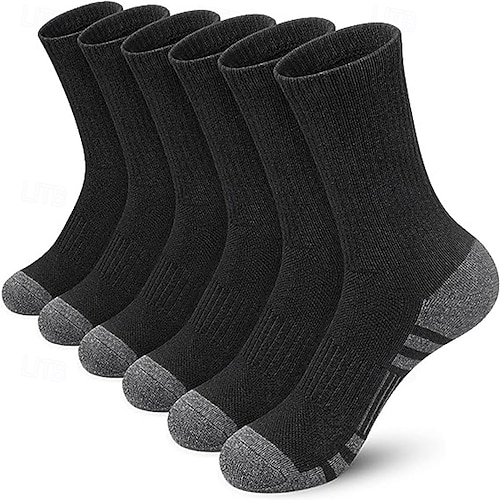 Per uomo 5 coppie Confezioni multiple Calzini Squadra di calcio Calzini da corsa Calzini casual Nero Bianco Colore Color Block Tinta unita / tinta unita Sportivo Giornaliero Da mare Di base Medio