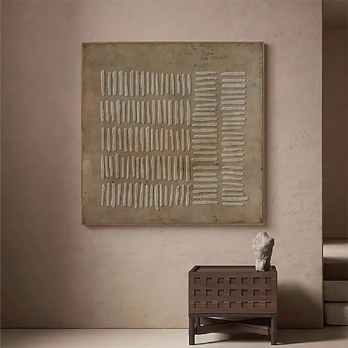  große abstrakte Leinwandkunst, graues minimalistisches abstraktes Gemälde, nordisches abstraktes Gemälde, abstraktes Gemälde fürs Wohnzimmer, abstrakte Wandkunst im Boho-Stil