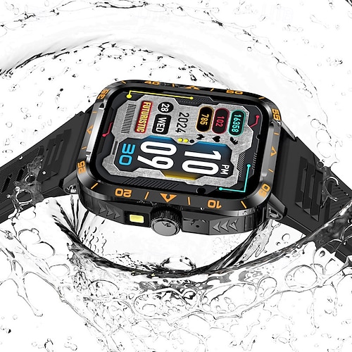 New Zw59 Smartwatch Flashlight Makes Phone Calls Sleep Blood
