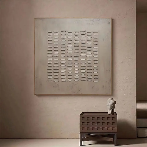  große abstrakte Leinwandkunst, graues minimalistisches abstraktes Gemälde, nordisches abstraktes Gemälde, abstraktes Gemälde fürs Wohnzimmer, abstrakte Wandkunst im Boho-Stil